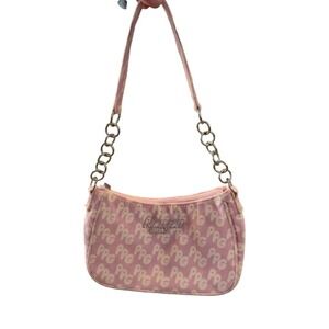 The Powerpuff Girls Pink Monogram Baguette Shoulder Bag Y2K PPG Small Purse